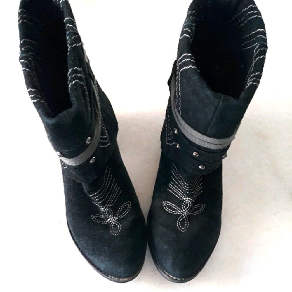 Naughty Monkey Theodore Belle boots foldover black